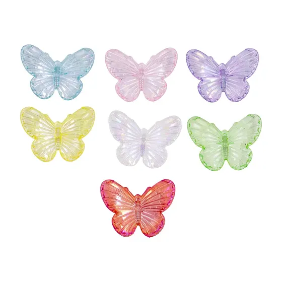 Pingente Borboleta 31X40Mm Em Abs