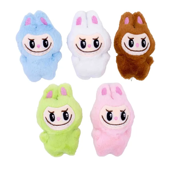 Pelucia Labubu Em Poliester Com 05 Unidades
