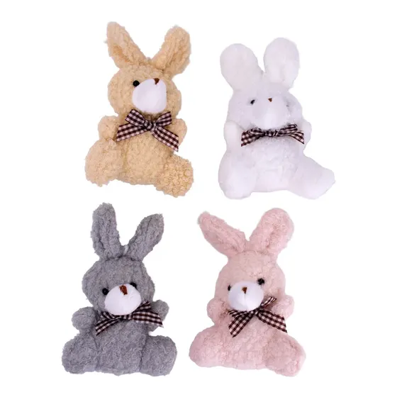 Pelucia Coelhinho 11Cm Em Poliester Com 8 Pecas