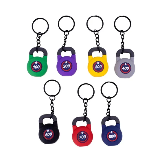 Pingente Mini Kettlebell 33Mm Emborrachado Com 20 Pecas
