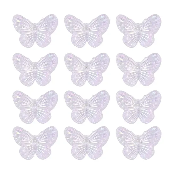 Pingente Borboleta 23X30Mm Em Abs