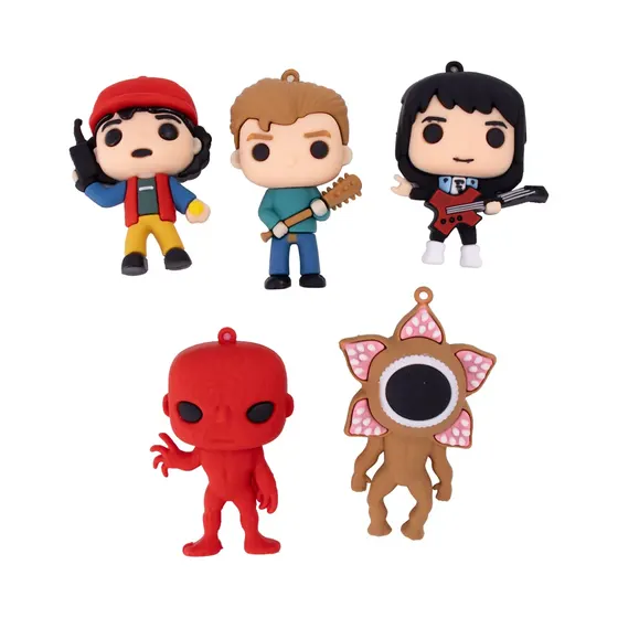 Pingente Stranger Things 70Mm Emborrachado Com 10 Unidades - 103 Colorido