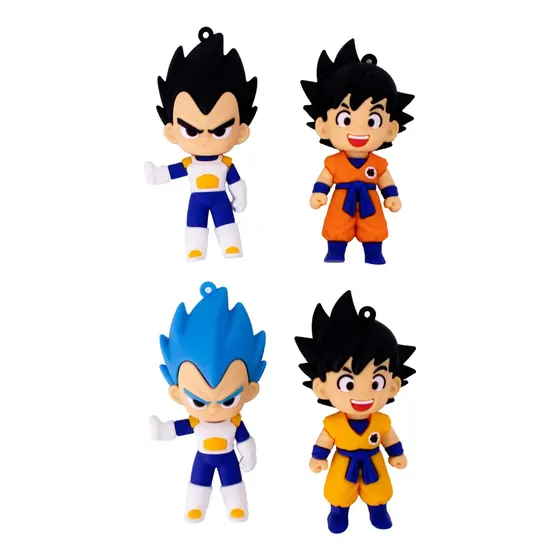 Pingente Dragon Ball 87Mm Emborrachado Com 12 Unidades - 103 Colorido