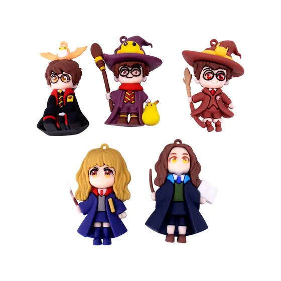 Pingente Harry Potter 70Mm Emborrachado Com 10 Unidades - 103 Colorido