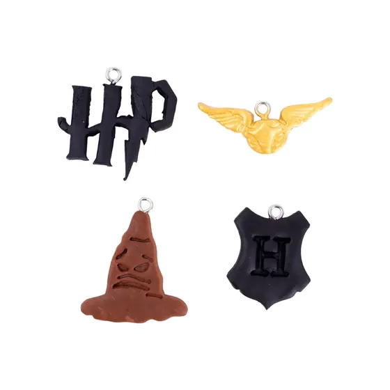 Pingente Harry Potter Em Biscuit Com 08 Unidades - Colorido