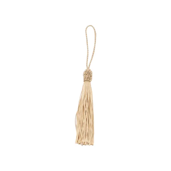 Pingente Pompom Tassel Com Tulipa 90Mm Em Poliester Com 100 Unidades