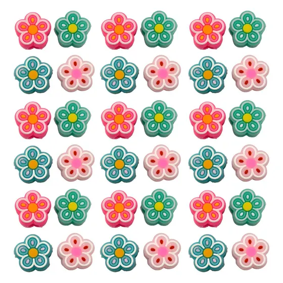Entremeio Florzinha 14Mm Emborrachado Com 200 Unidades
