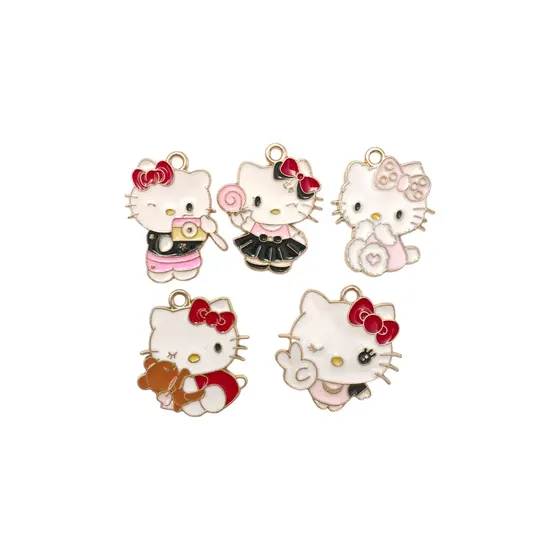 Pingente Hello Kitty Em Zamac Com 30 Pecas - 103 Colorido