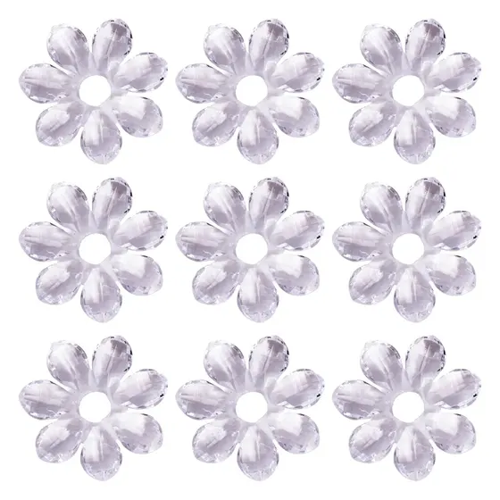 Flor Vazada Passante 45Mm Em Acrilico Com 500Gr