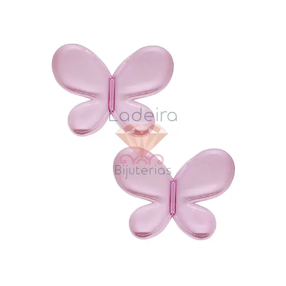 Borboleta Lisa Passante 33X46Mm Em Acrilico Com 500Gr