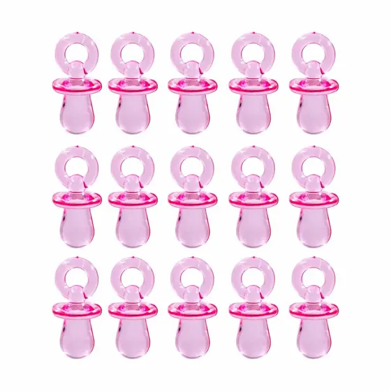 Chupeta Lisa 15X31Mm Em Acrilico Com 500Gr