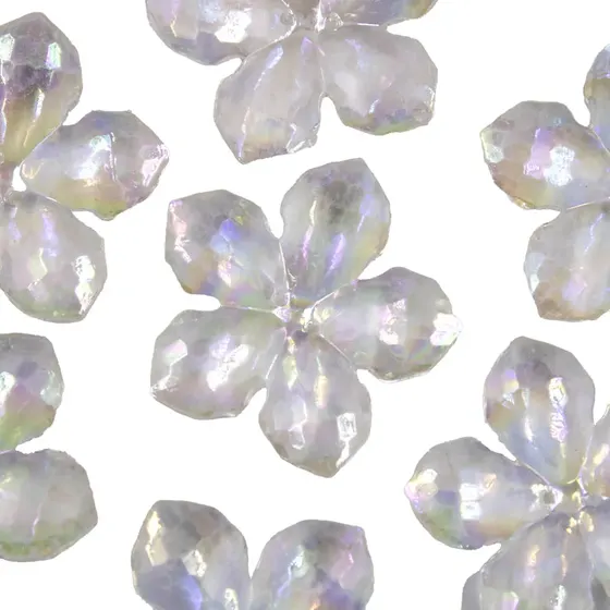 Flor Bacalhau Translucida 40Mm Em Acrilico Com 500Gr