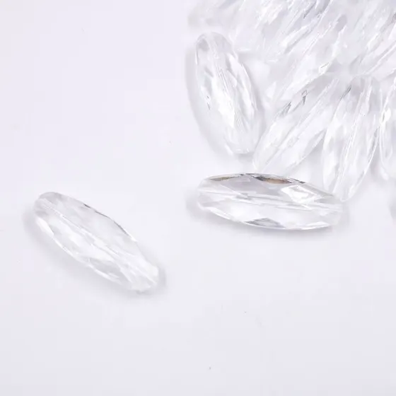 Oval Sextavado Passante 39X15Mm Em Acrilico Com 500Gr