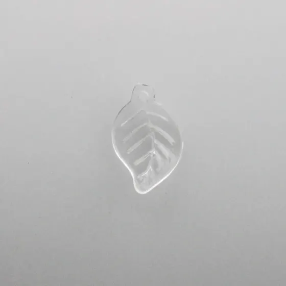 Pingente Folha 20X12Mm Em Acrilico Com 500Gr