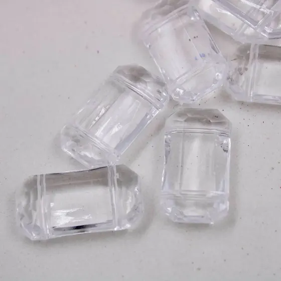 Pastilha Dois Furos 13X24Mm Em Acrilico Com 500Gr