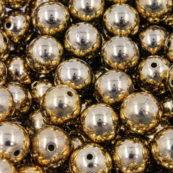 Bola Passante Metalizada 12Mm Em Abs Premium Com 500G