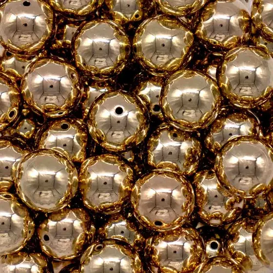 Bola Passante Metalizada 18Mm Em Abs Premium Com 500G
