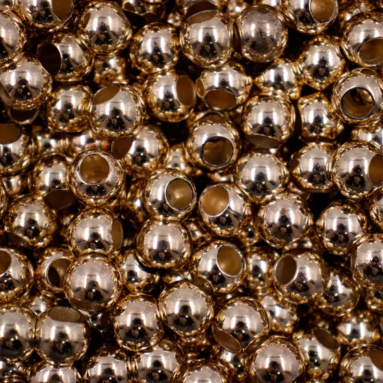 Bola Lisa Vazada 10Mm Em Abs Com 500Gr