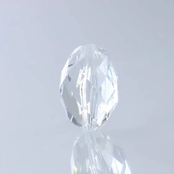 Oval Sextavado Passante 30X22Mm Em Acrilico Com 500Gr