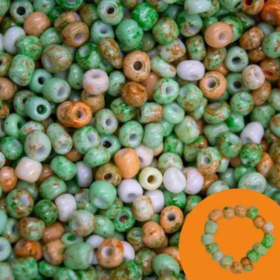 Verde E Laranja Tie Dye