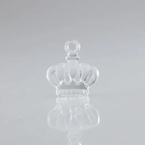 Pingente Coroa 26X30Mm Em Acrilico Com 500Gr