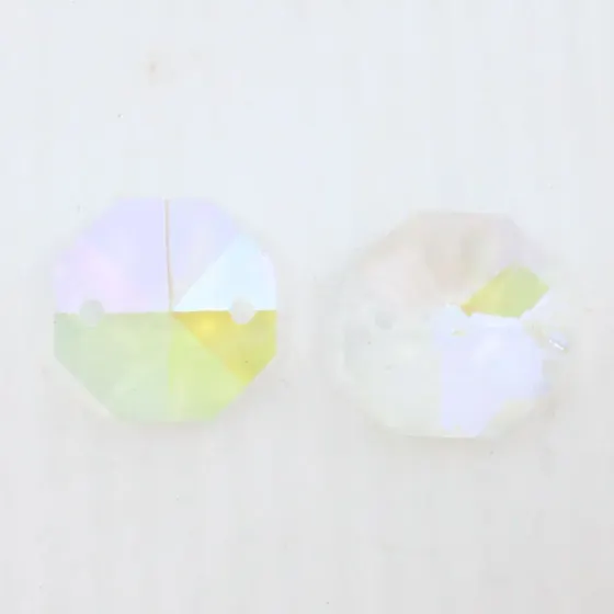 Castanha Com Dois Furos 14Mm Em Vidro Com 200 Pecas