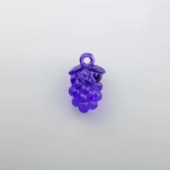 Pingente Uva 17X31Mm Em Acrilico Com 500Gr