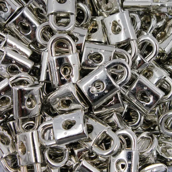 Pingente Cadeado 10X15Mm Em Abs Com 250Gr