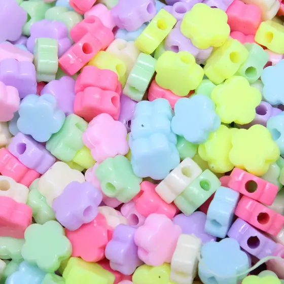 Entremeio Flor Lisa Infantil 04X09Mm Em Plastico Com 500Gr