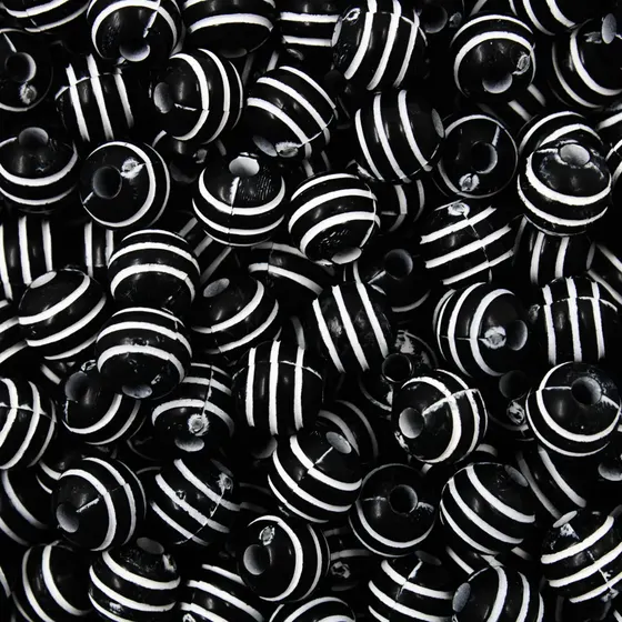 Bola Frisada Passante 08Mm Em Plastico