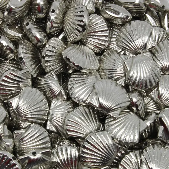 Concha Metalizada Passante 14X16Mm Em Abs Com 500Gr