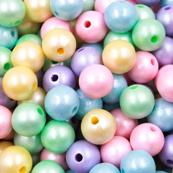 Bola Candy Fosca Passante 10Mm Em Plastico