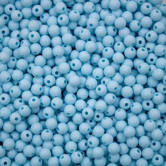 Bola Fosca Passante 06Mm Em Acrilico Com 500G Nacional