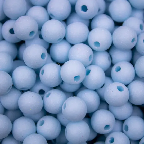 Bola Fosca Passante 08Mm Em Acrilico Com 500G Nacional
