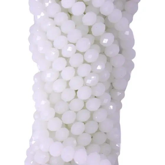 Fio De Cristal Fosco 08Mm Em Vidro Com 10 Fios