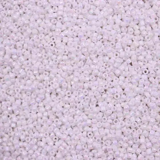 Micanguinha Leitosa Irisada 1.9Mm (12/0) Em Vidro