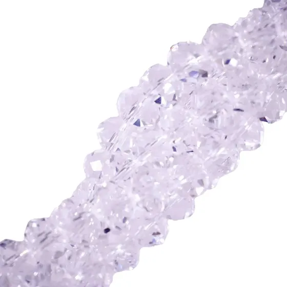 Fio De Cristal Transparente 12Mm Em Vidro Com 05 Fios