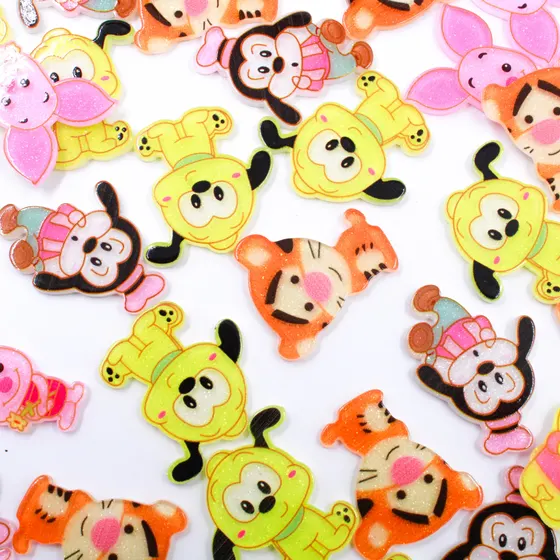 Aplique Desenho Do Urso Em Acrilico Com 50Pcs