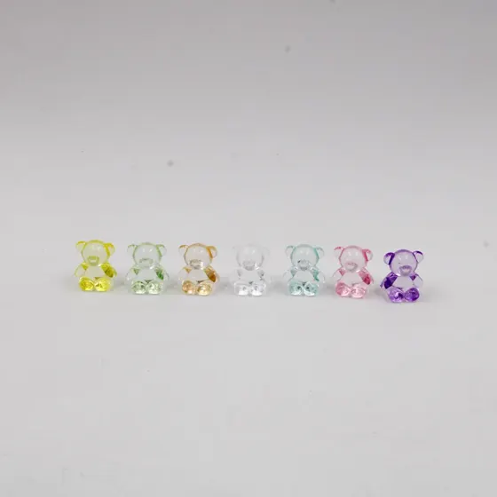 Entremeio Urso Passante Translucido 18Mm Em Plastico