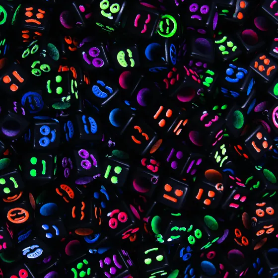 Entremeio Quadrado Expressoes 06Mm Em Plastico