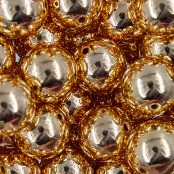 Bola Passante Metalizada 16Mm Em Abs Premium