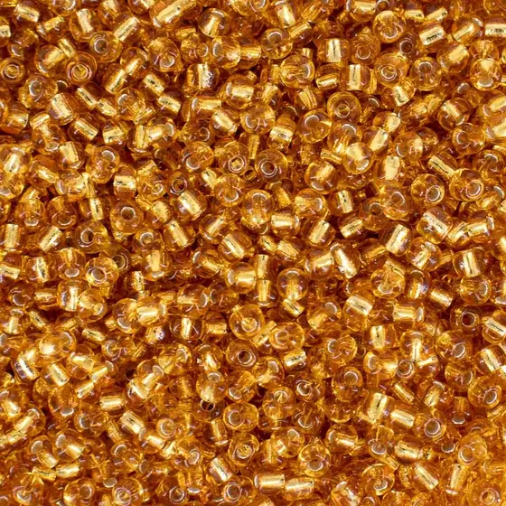 Micangao Premium Com Miolo Prata 3.6Mm (6/0) Em Vidro