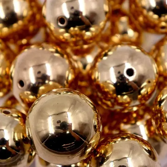 Bola Passante Metalizada 30Mm Em Abs Premium
