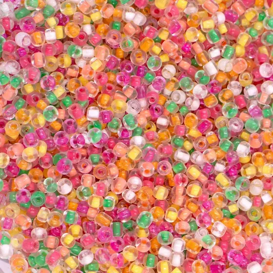 Micangao Com Miolo Colorido 3.6Mm (6/0) Em Vidro