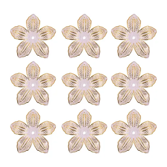 Entremeio Flor Com Borda 40Mm Em Abs