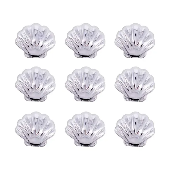 Pin Para Crocs Concha Do Mar Em Abs Com 100 Pecas - Niquel
