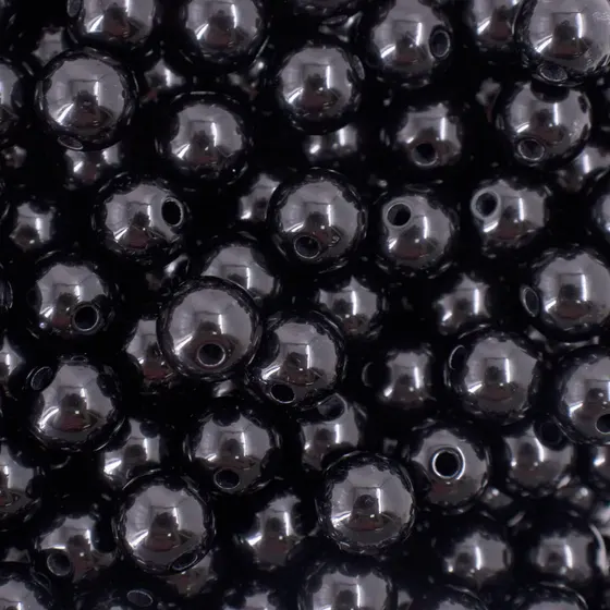 Bola Acrilica Leitosa Passante 10Mm