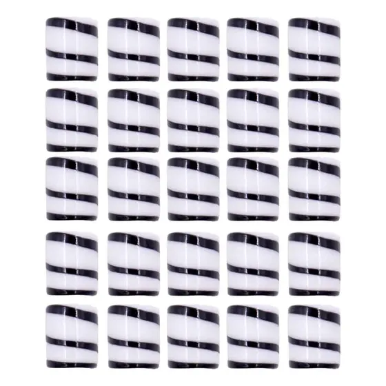 Firma Indiana Mesclada 15X13Mm Em Murano Com 10 Pecas