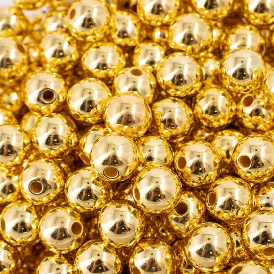 Bola Passante Metalizada 12Mm Em Abs