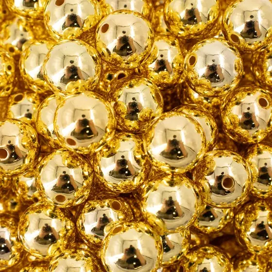 Bola Passante Metalizada 14Mm Em Abs